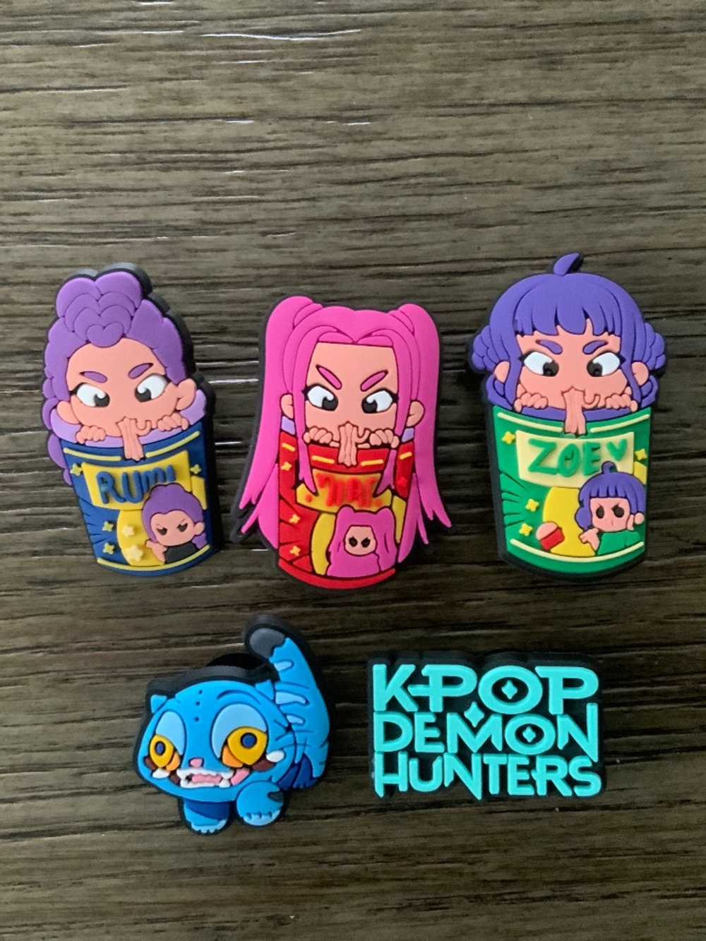 5 pc K Pop Demon Hunters Croc Charms